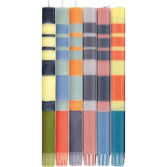 British Colour Standard Mixed Pack of all 3 Stripes Dinner Candles - Set of 3 in Multi 1 at Nordstrom