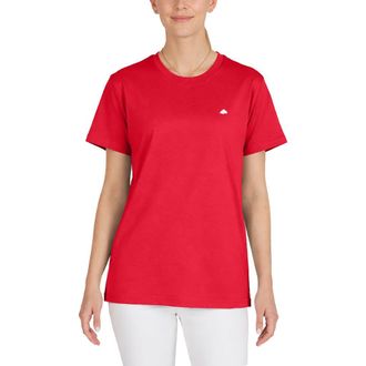 Dalix Womens Lil Cloud Lightweight Jersey Tee in Red at Nordstrom, Size Small