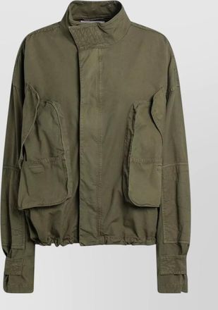 The Attico cargo jacket with high collar and pockets