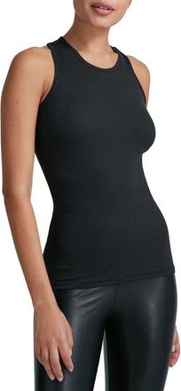 Commando Luxury Rib Knit Racerback Tank in Blk-Black at Nordstrom, Size X-Small