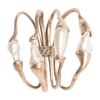 Max Mara Accessoires, Dames, Geel, ONE Size, Lince Multi Strand Armband