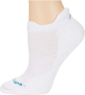 Darn Tough Run Coolmax No Show Tab Ultra-Lightweight with Cushion Womens Crew Cut Socks Shoes White : MD (US 7.5-9.5)