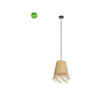 Eglo Eglo - Lampada Sospesa Aycliffe 1xE27 Nero Legno Naturale