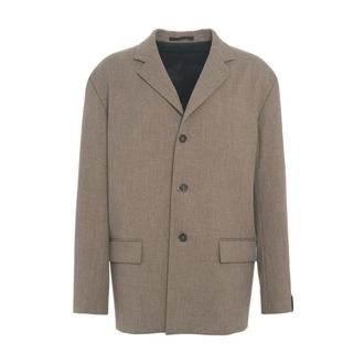 Paolo Pecora Blazers, male, Brown, Size: S Classic Blazer Marrone Aw25