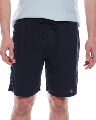 Elie Tahari Woven Drawstring Linen-Blend Short