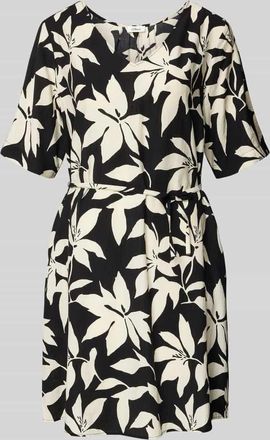 s.Oliver Red Label Relaxed Fix Freizeitkleid aus Viskose-Mix in Black, Gr&ouml;&szlig;e 48