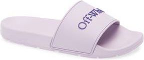 Off-white Bookish Logo Slide Sandal in Lavander - Dark Blue at Nordstrom Rack, Size 36
