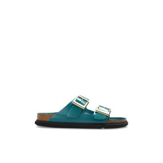 Birkenstock Arizona Droplet Buckle - Dames - Sandalen - Groen - 35 EU - Leer - Schoenen