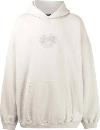 Balenciaga Oversized Hoodie - Heren - Hoodies - Beige - S - Katoen - Hoodies & sweatvesten