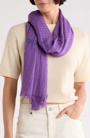 Longchamp Textured Scarf in Violet at Nordstrom Rack