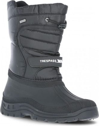 Trespass Gender Inclusive Dodo Pull On Winter Snow Boots in Black at Nordstrom, Size 12