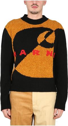 Marni Maglia Knit Girocollo - Heren - Ronde hals truien - Veelkleurig - S - Wol - Truien & Vesten