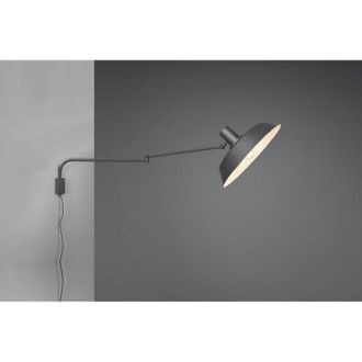 Trio Leuchten Aplique 1xe27 Bolder Nero Orientabile L35 Cm Trio Lighting