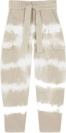 Stella McCartney Tie-Dye Denim Jeans met Bijpassende Riem - Dames - Cropped Jeans - Veelkleurig - W26 - Denim - Jeans