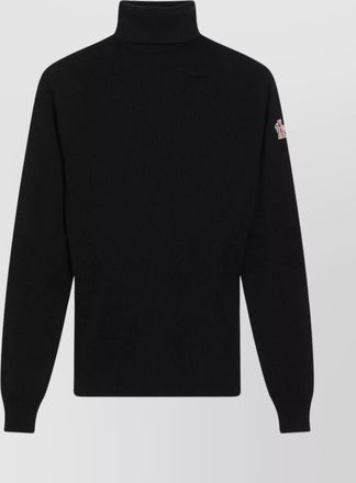 Moncler wool blend turtleneck long sleeve top