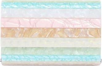 Kurt Geiger Disco Acrylic Flap Clutch in Pink Multi at Nordstrom Rack