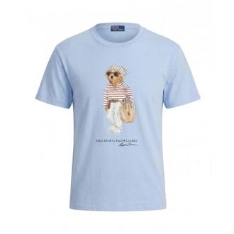 Ralph Lauren T-Shirts, female, Blue, Size: XS TShirt Girocollo