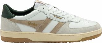 Gola Mens Hawk Sneaker In White/bone/dark Khaki