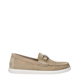 Fendi Herrens Wildleder-Beige-Loafer
