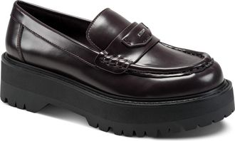 DKNY Belisa Platform Lug Loafer in Brown at Nordstrom, Size 6.5