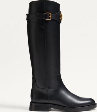 Valentino Garavani Stivale VLogo Signature In Vitello 30Mm Donna NERO 37.5