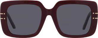 Dior DIORSIGNATURE S11F Smoke Square Ladies Sunglasses CD40171F 71A 55