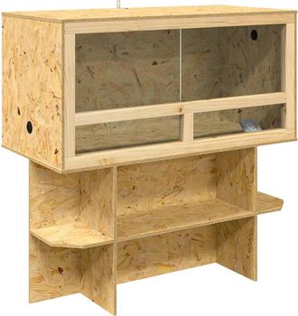 vidaXL Terrario Marrone 100 X 50 X 100 Cm Osb Vidaxl