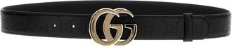 Gucci GG Milano Riem - Dames - Accessoires - Zwart - Maat: 75 CM Leer
