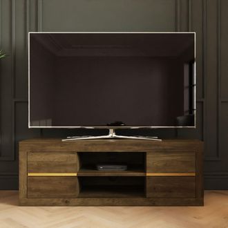 GFW Astley 4 Drawer TV Unit in Light Oak