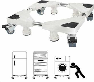 OEM Soporte Para Lavadora, Base Para Frigor&iacute;fico/lavadora/secadora, Longitud Ajustable De 47 Cm A 69 Cm, Capacidad De Carga De 150 Kg, Con Efecto De Reduc