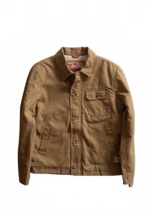 Iron And Resin Mens Usn A2 Jacket In Beige