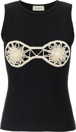 Magda Butrym Black Ribbed top