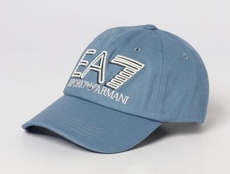 Emporio Armani Cappello in twill di cotone con logo ricamato