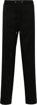 Moncler logo-embroidered track pants - men - Virgin Wool/Elastane/Polyester - 48 - Black
