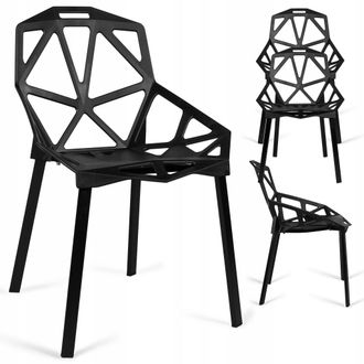 OEM Silla Moderna Calada Vector Negra