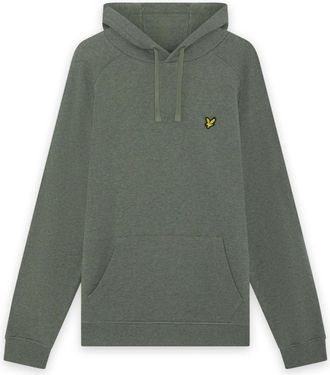 Lyle & Scott Tri Marl Raglan Hoodie - Heren - Hoodies - Groen - 2XL - Katoen - Hoodies & sweatvesten