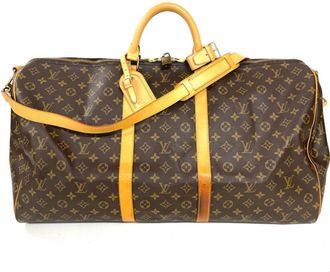 Louis Vuitton Brown Monogram Canvas Boston Bag (Pre-Owned)