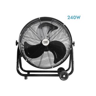 Fabrilamp Fabrilamp - Abrila - Ventilador Industrial Poniente Negro Con 3 Velocidades Ajustables Orientable 240w De Potencia Ideal Para Todo Tipo De Estancias