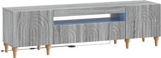 vidaXL Mueble De Tv Led Sonoma Gris Madera De Ingenier&iacute;a Vidaxl