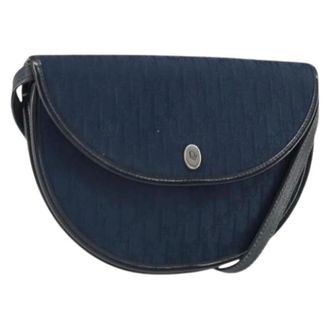 Dior Pre-owned Vintage Trotter Canvas Shoulder Bag - - Pre-owned - Donna - Blu - ONE SIZE