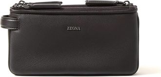 Ermenegildo Zegna Secondskin Pouch - Heren - Tassen - Bruin - ONE Size - Leer - Tassen