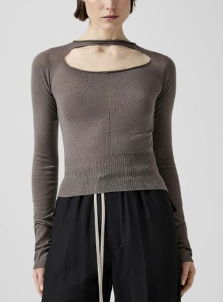 Rick Owens Womens Temple pure virgin wool openwork sweater