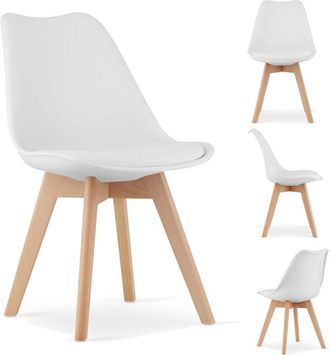 OEM Silla Escandinava Moderna Para El Comedor De La Cocina Mileo, Blanca, Para El Sal&oacute;n