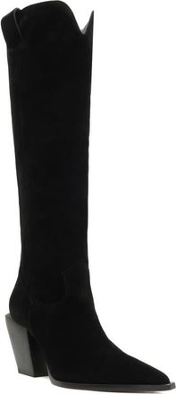 Schutz Maine Up Pointed Toe Boot in Black at Nordstrom, Size 6.5