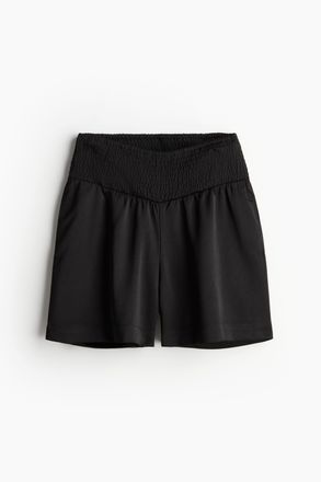 H&M MAMA Before & After Satinshorts - Schwarz