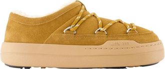 Moon Boot Park Slipper - Dames - Pantoffels - Bruin - 40 EU - Leer - Schoenen