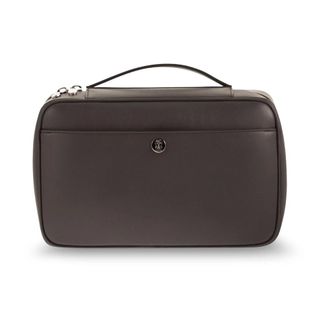 Brunello Cucinelli Reistas van glad kalfsleer - Heren - Tassen - Bruin - Maat: ONE Size Leer