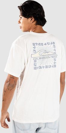 Quiksilver Evo Border Lines T-Shirt snow white