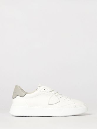 Philippe Model Temple Low Smooth Calfskin Low-Top Sneakers with Shield Logo