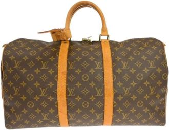 Louis Vuitton Pre-owned Weekend Bags, unisex, Brown, Size: ONE SIZE Pre-owned Keepall Bag